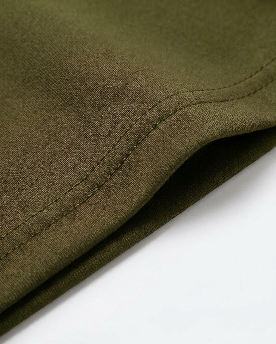 Luna | Premium Seamless Crop Top - Green
