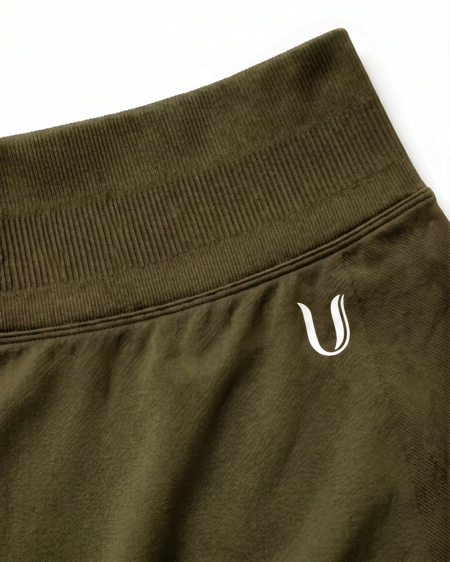 Luna | Premium Seamless Scrunch Legging - Groen