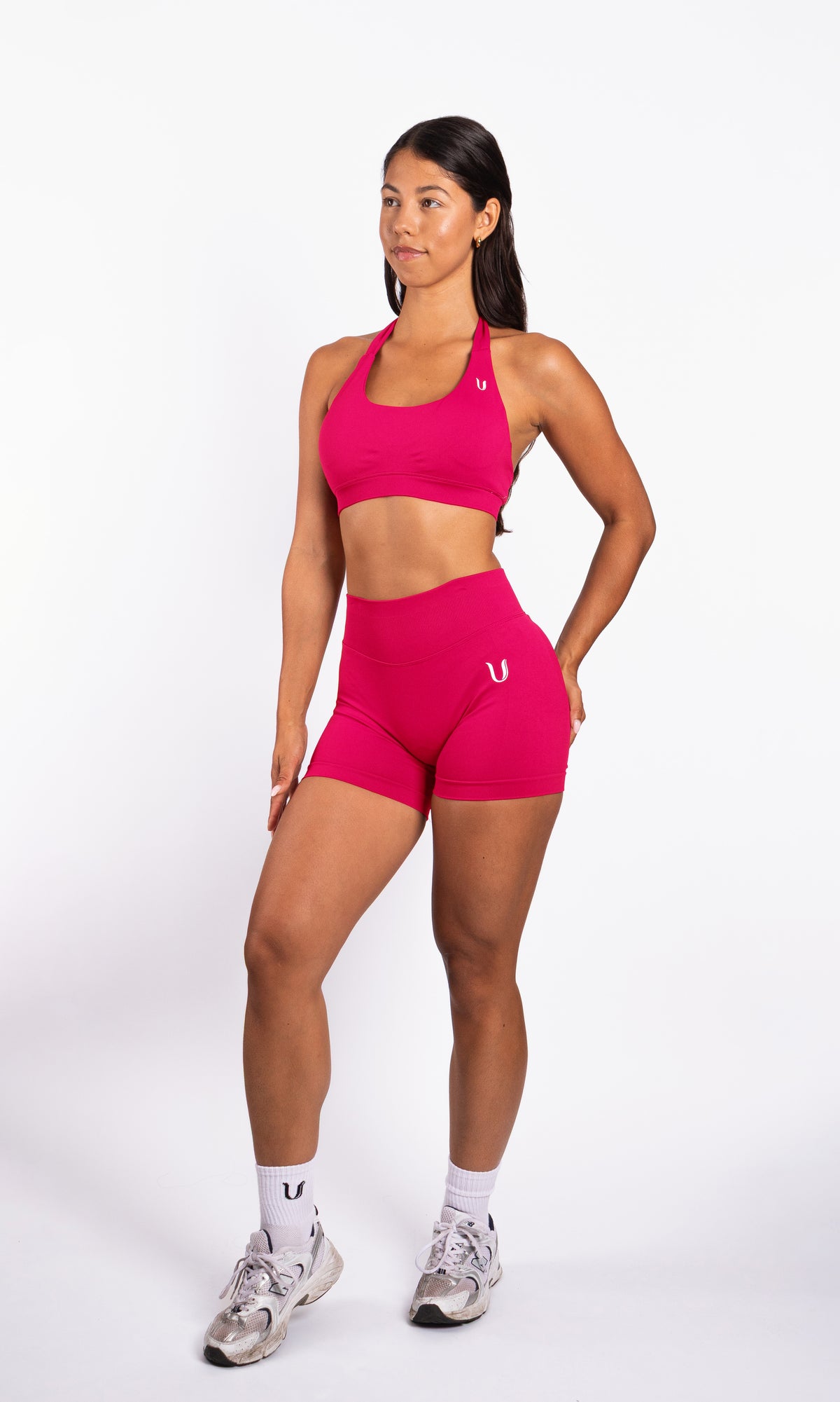 Beau | Halter Support Bra - Raspberry