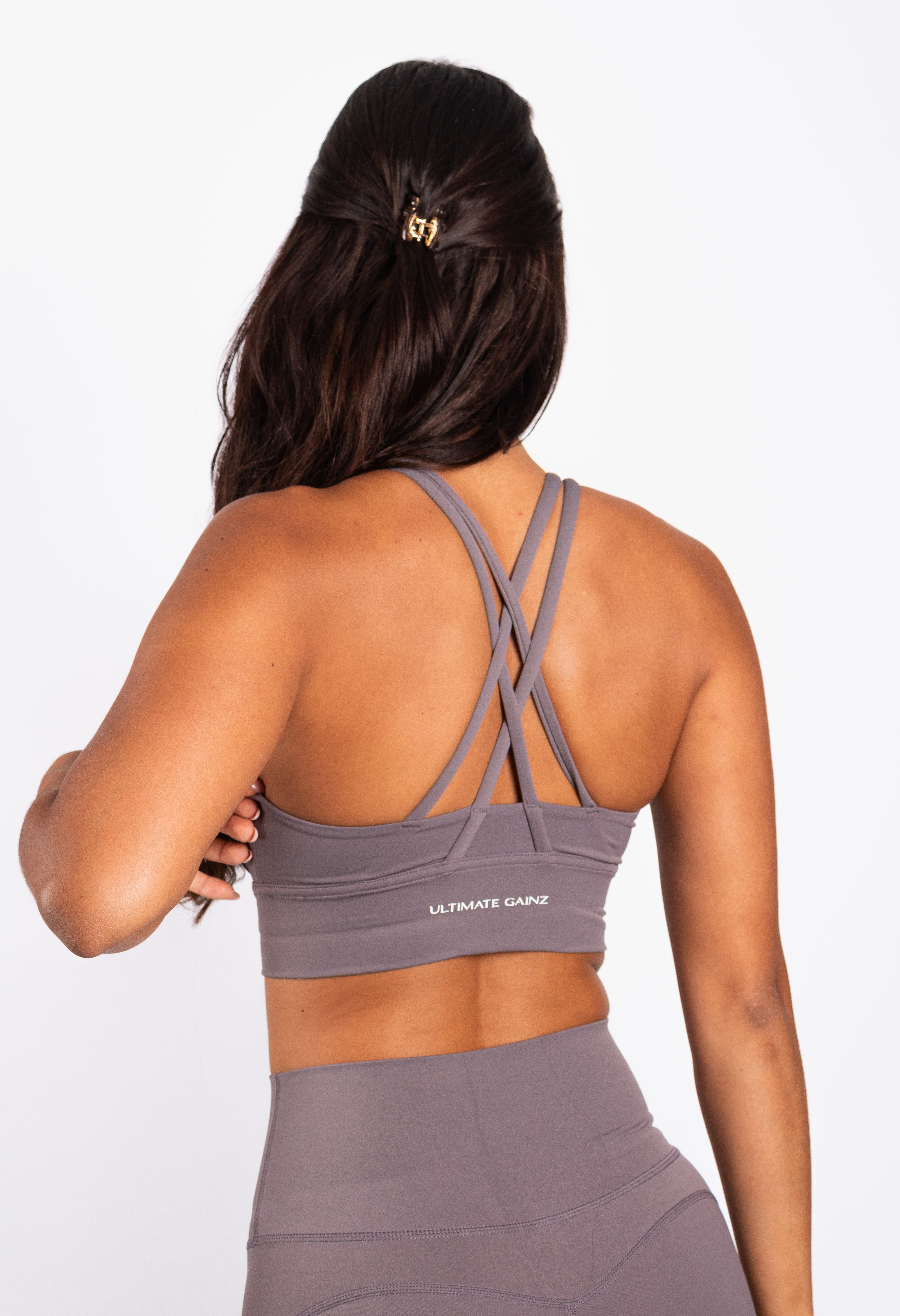 Kyra | Cross bra - Grey
