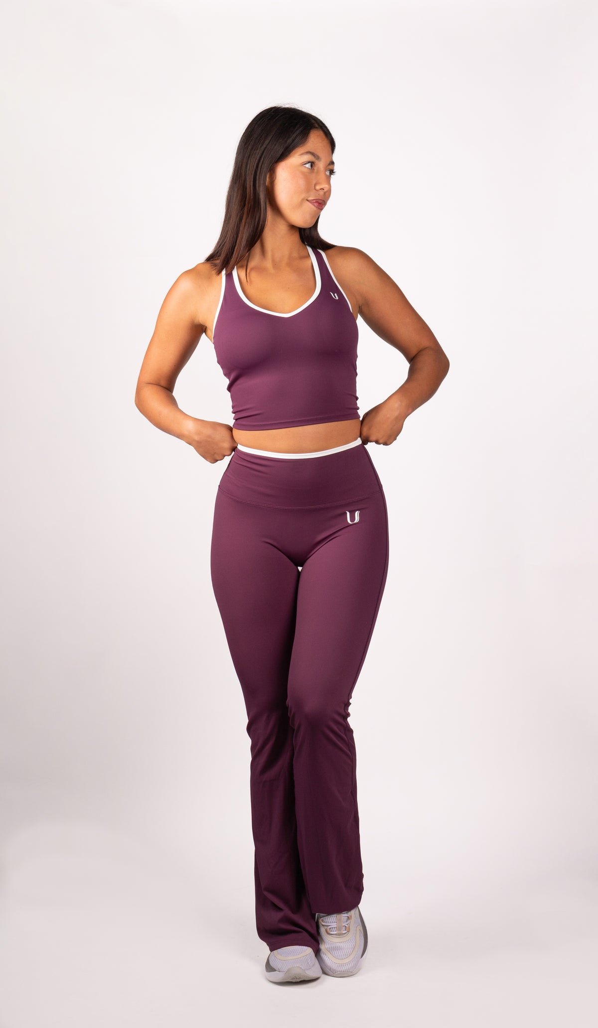 Ivy | Flare Legging – Bordeaux V2 - afbeelding 2