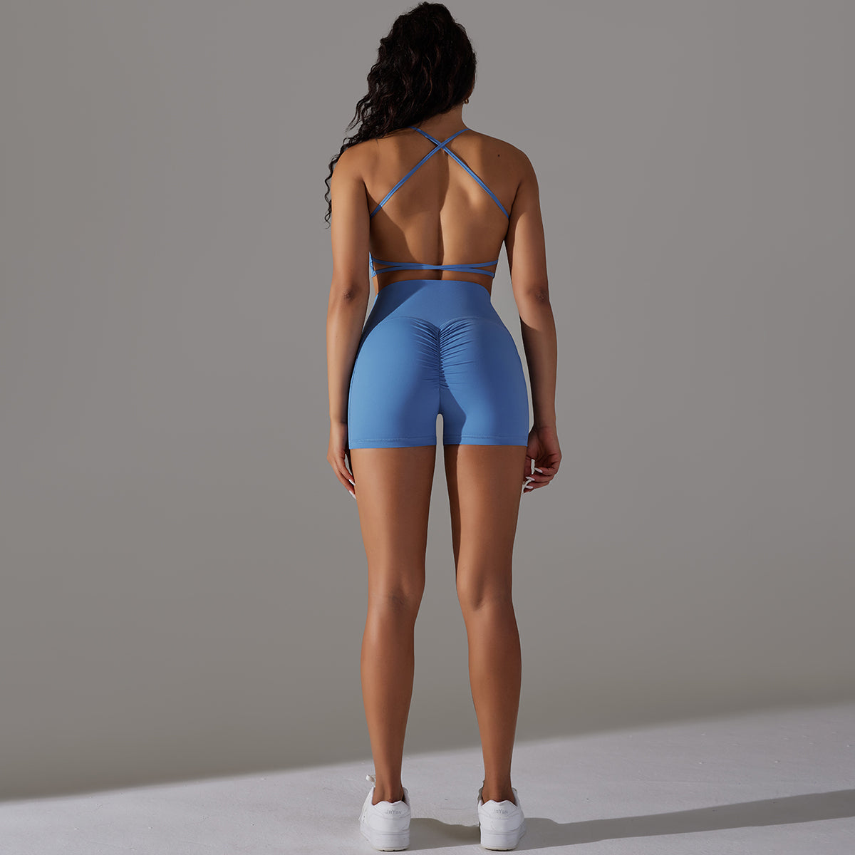 Mila | Short Set Blauw - Ultimate Gainz