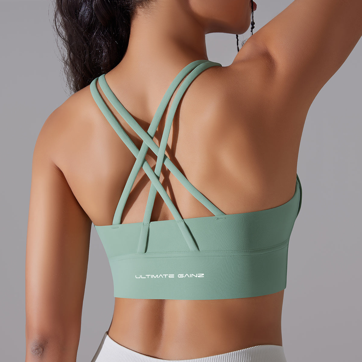 Kyra | Cross bra - Green