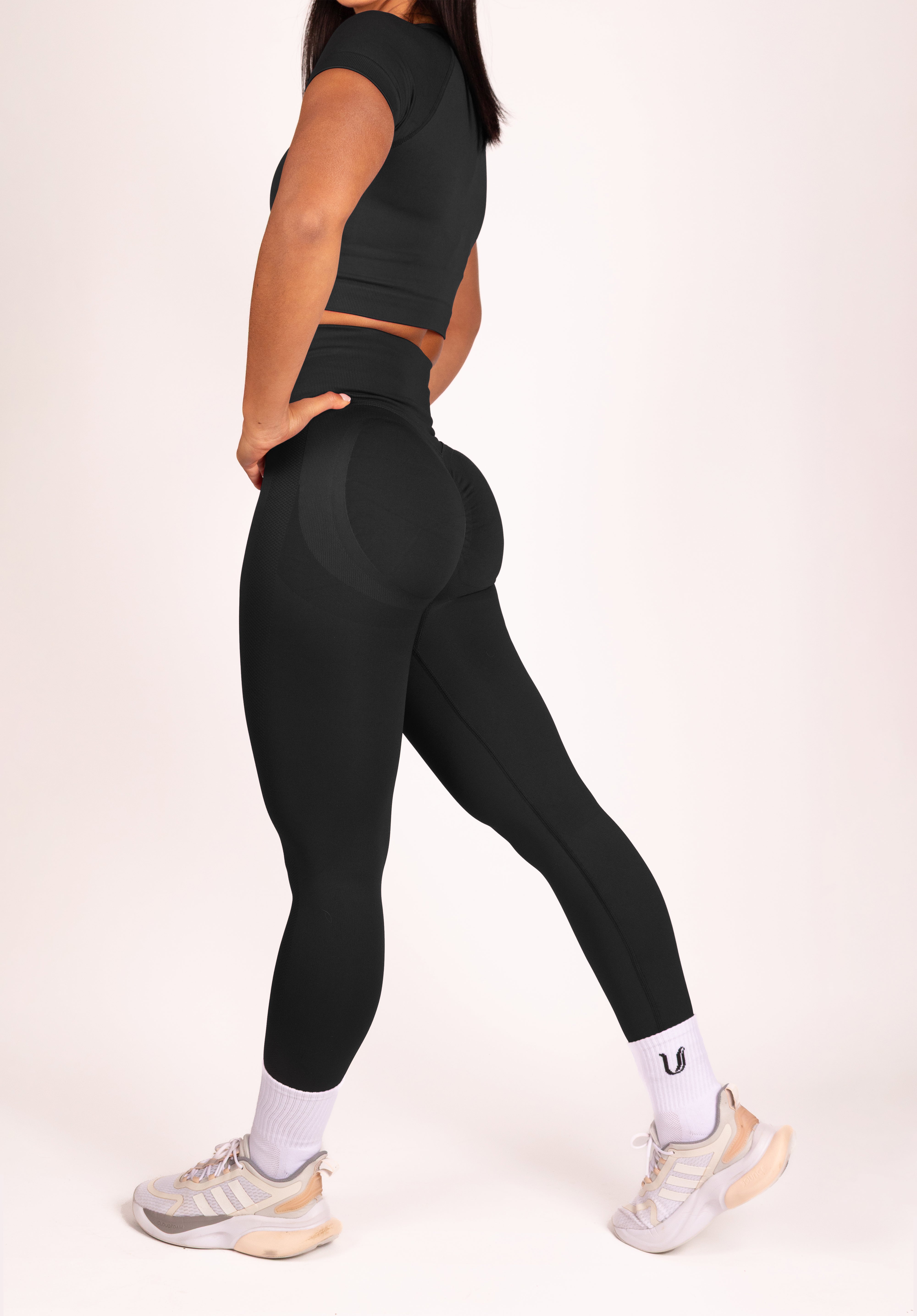 Premium slimskinny leggings Lサイズ ブラック Leonie | Premium Scrunch Leggings - Black