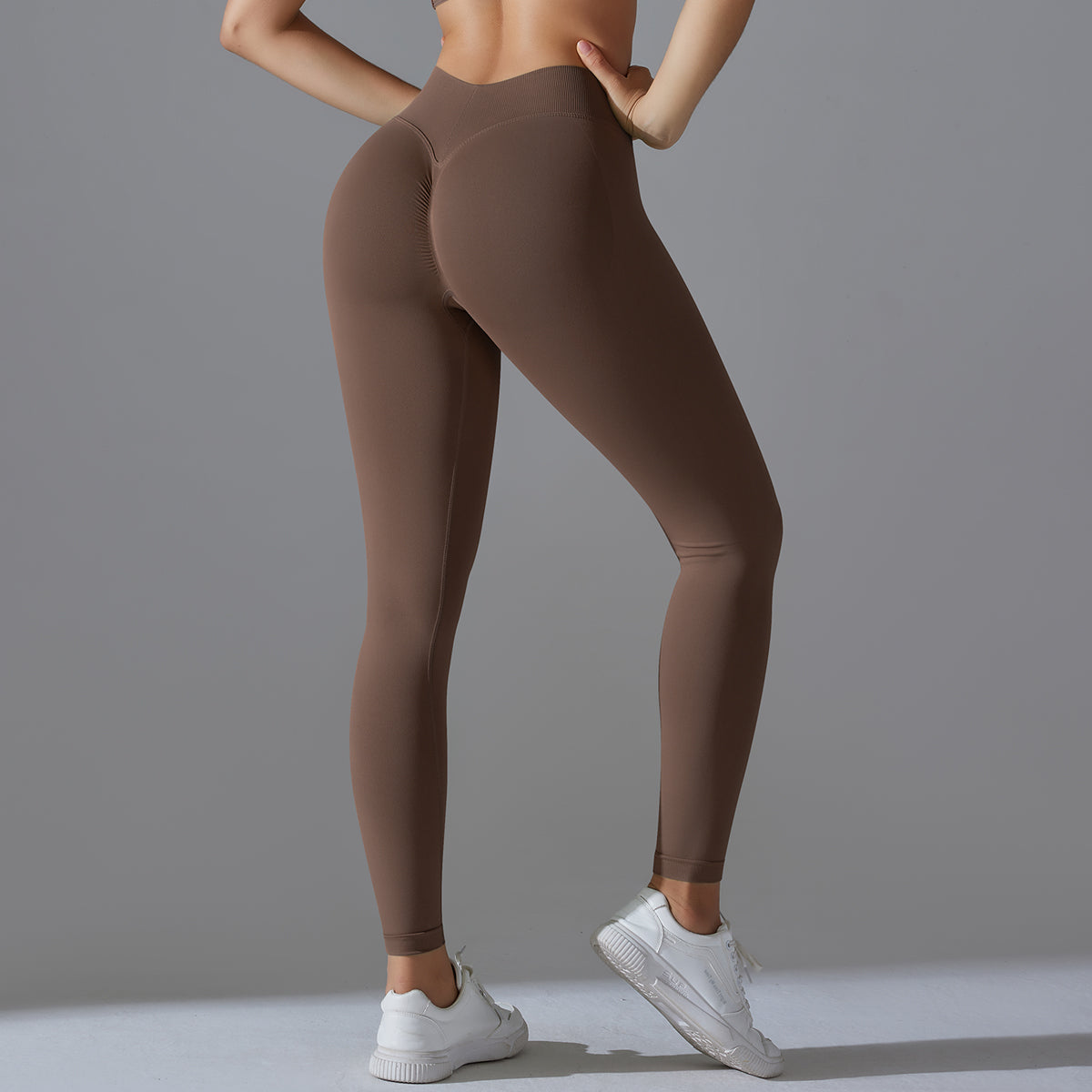 Mila V2 | Scrunch Sport Legging - Brown