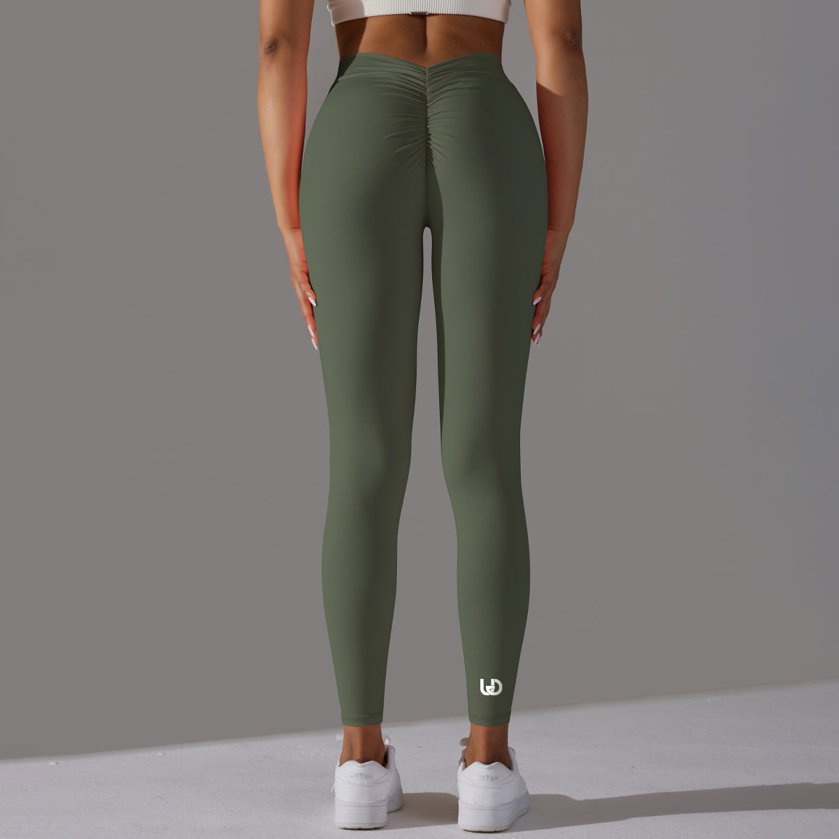 Emma | Legging Extra Scrunch - ArmyGreen