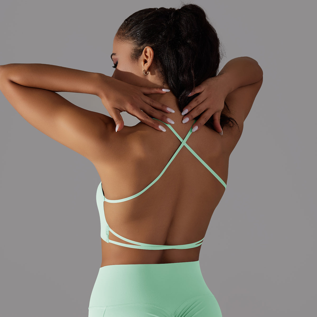 Mila | Strap Sport Bra Groen - Ultimate Gainz