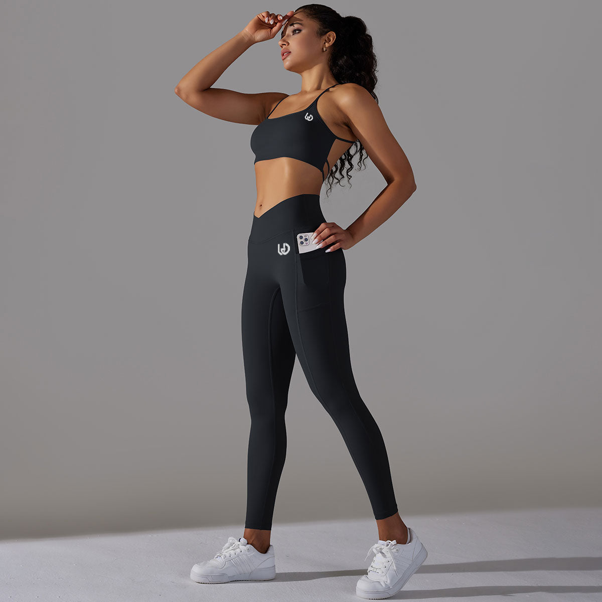 Mila | Legging-Top Set - Black