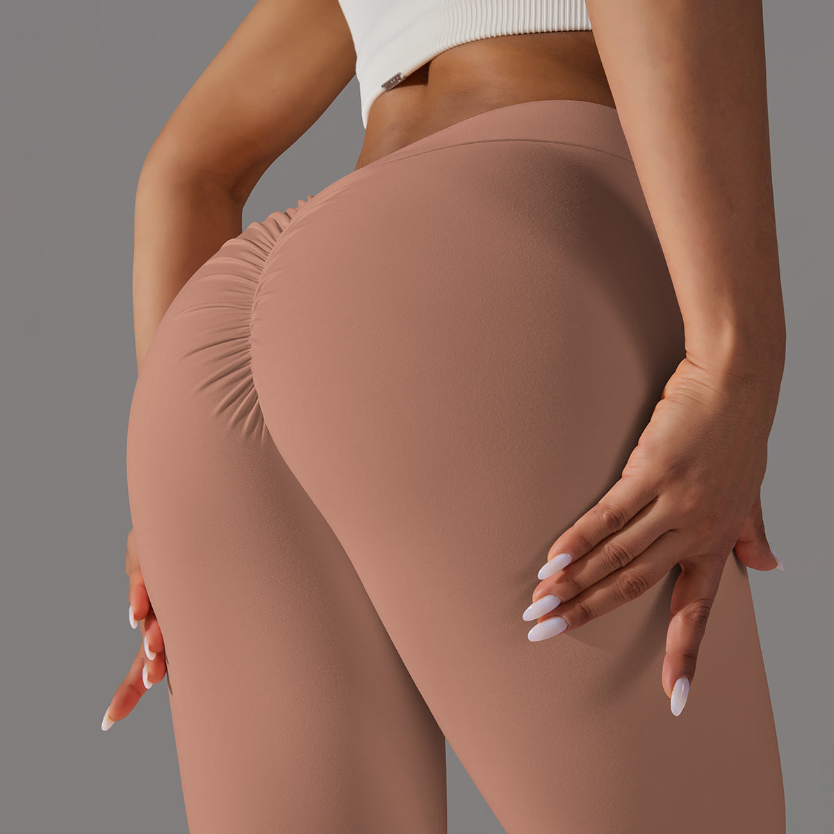 Emma | Legging Extra Scrunch - LightBrown