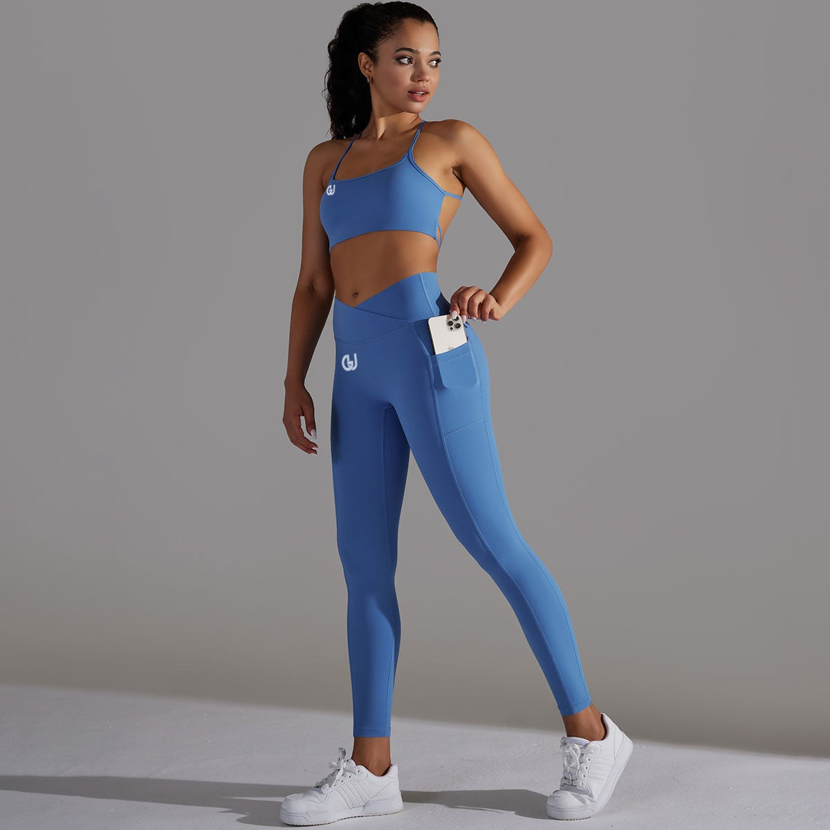 Mila | Legging-Top Set - Blue