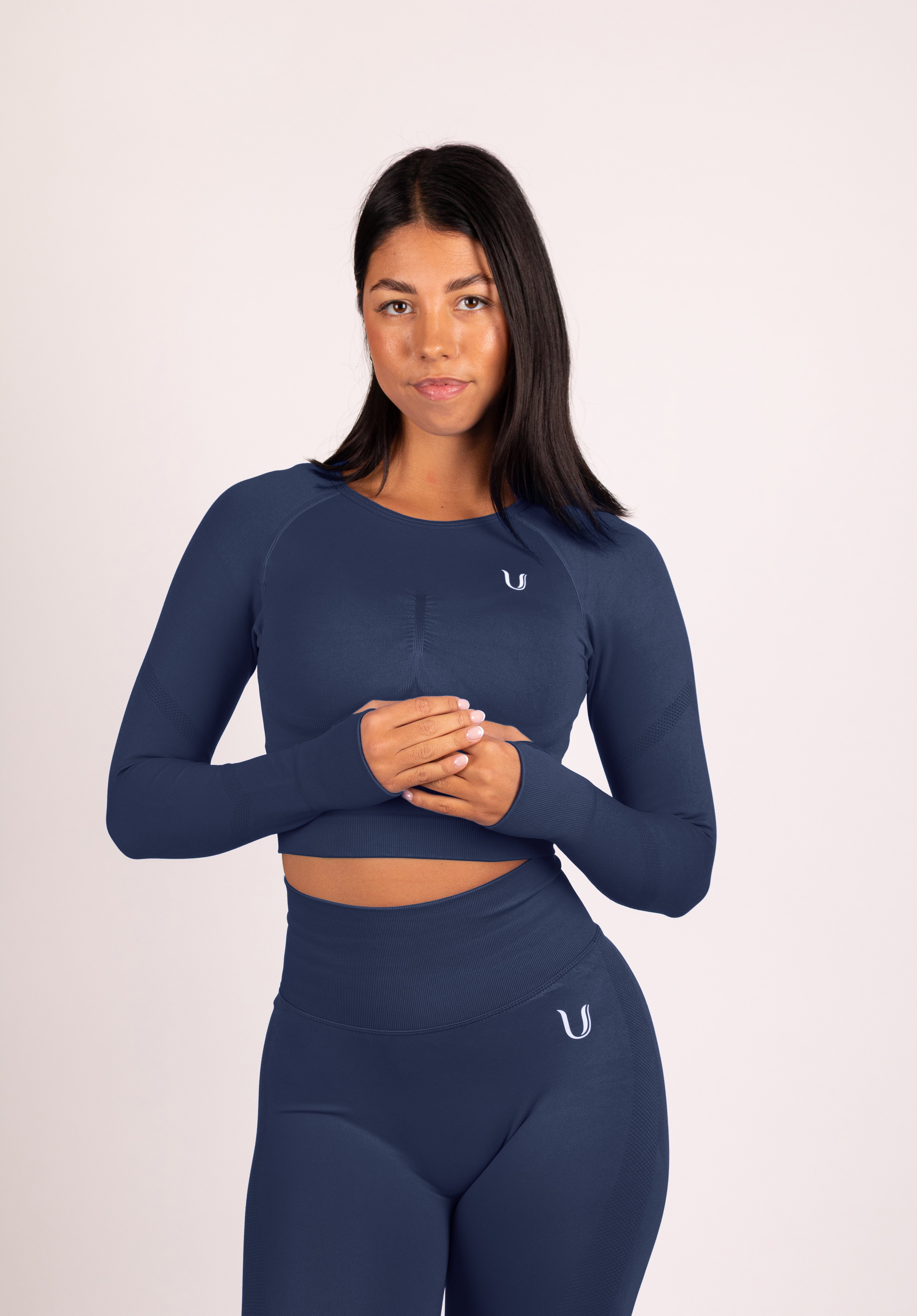 Leonie Set Lang Donkerblauw - Dames sportkleding | Ultimate Gainz