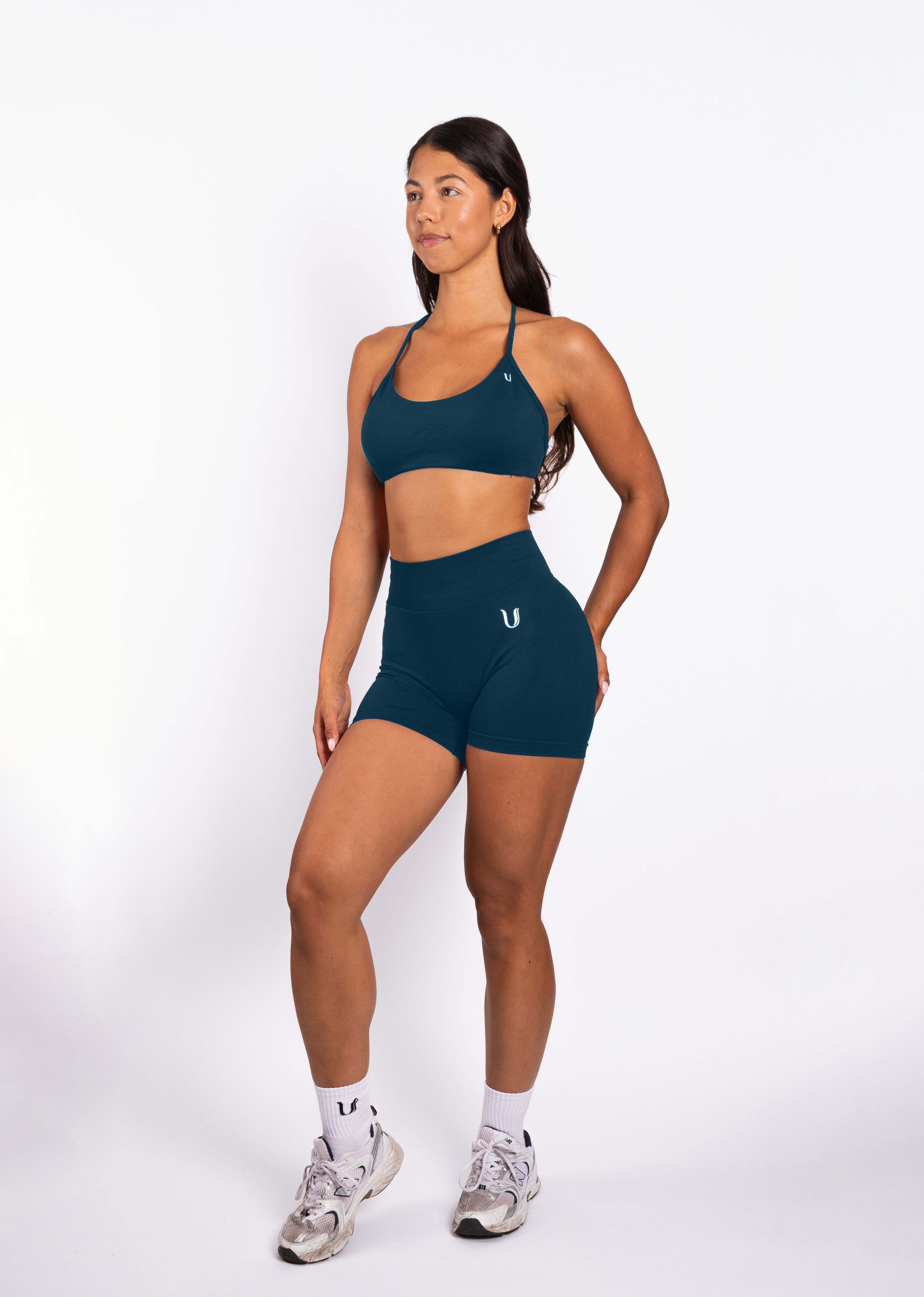 Nova | Seamless Open Back Bra – Blue