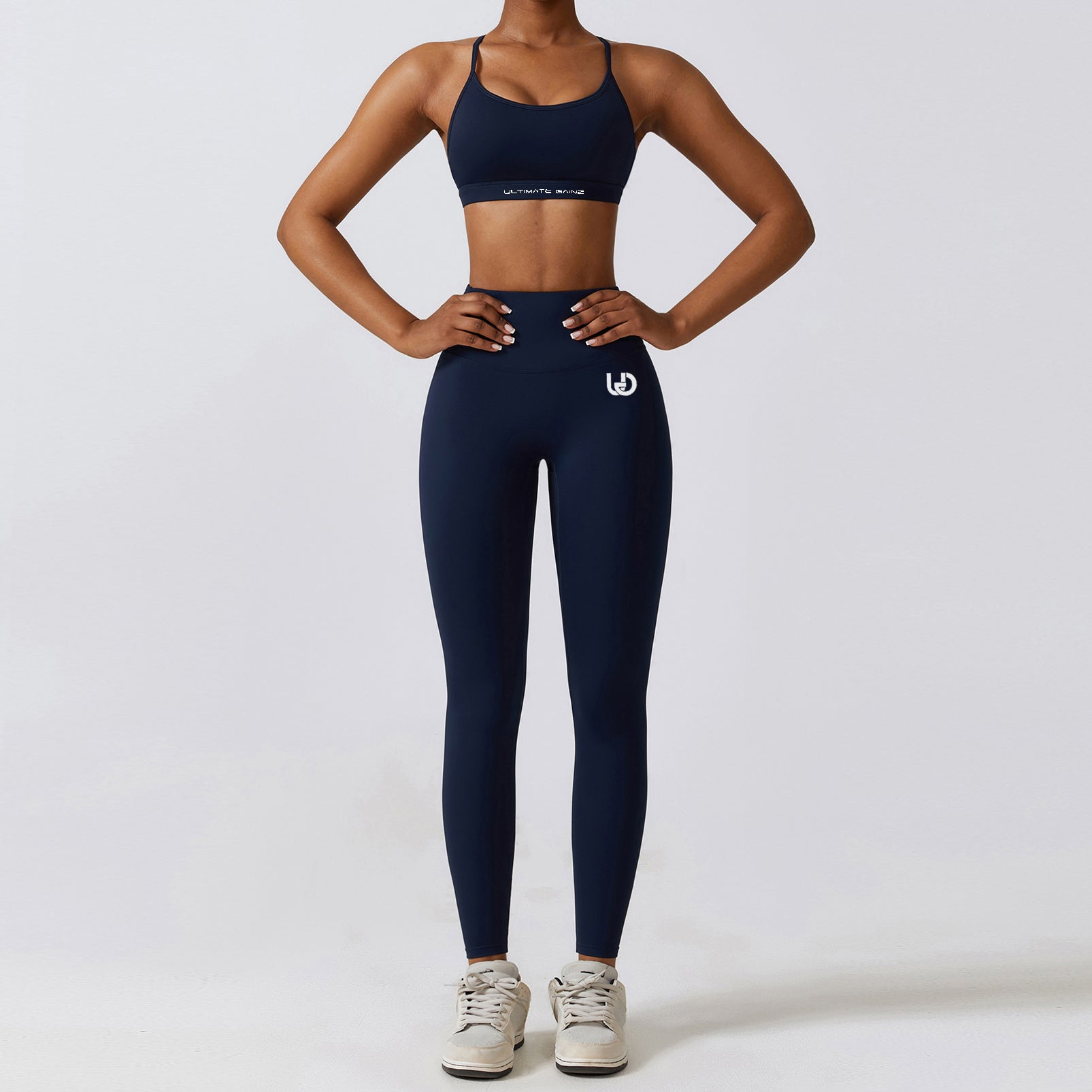 Hailey Set | Seamless Top Legging - NavyBlue