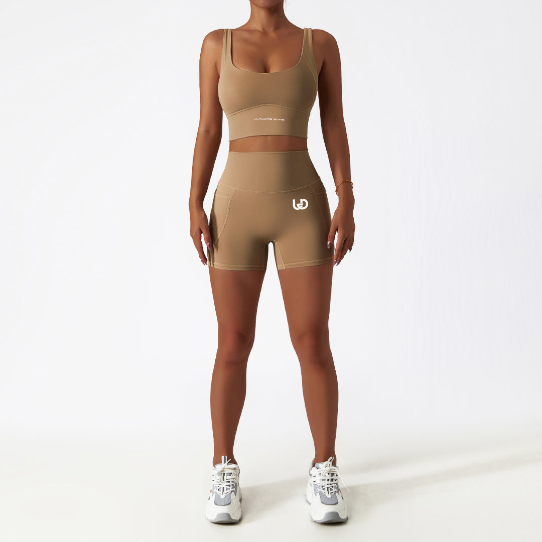 Palmer | Short Set With Pockets Ivory