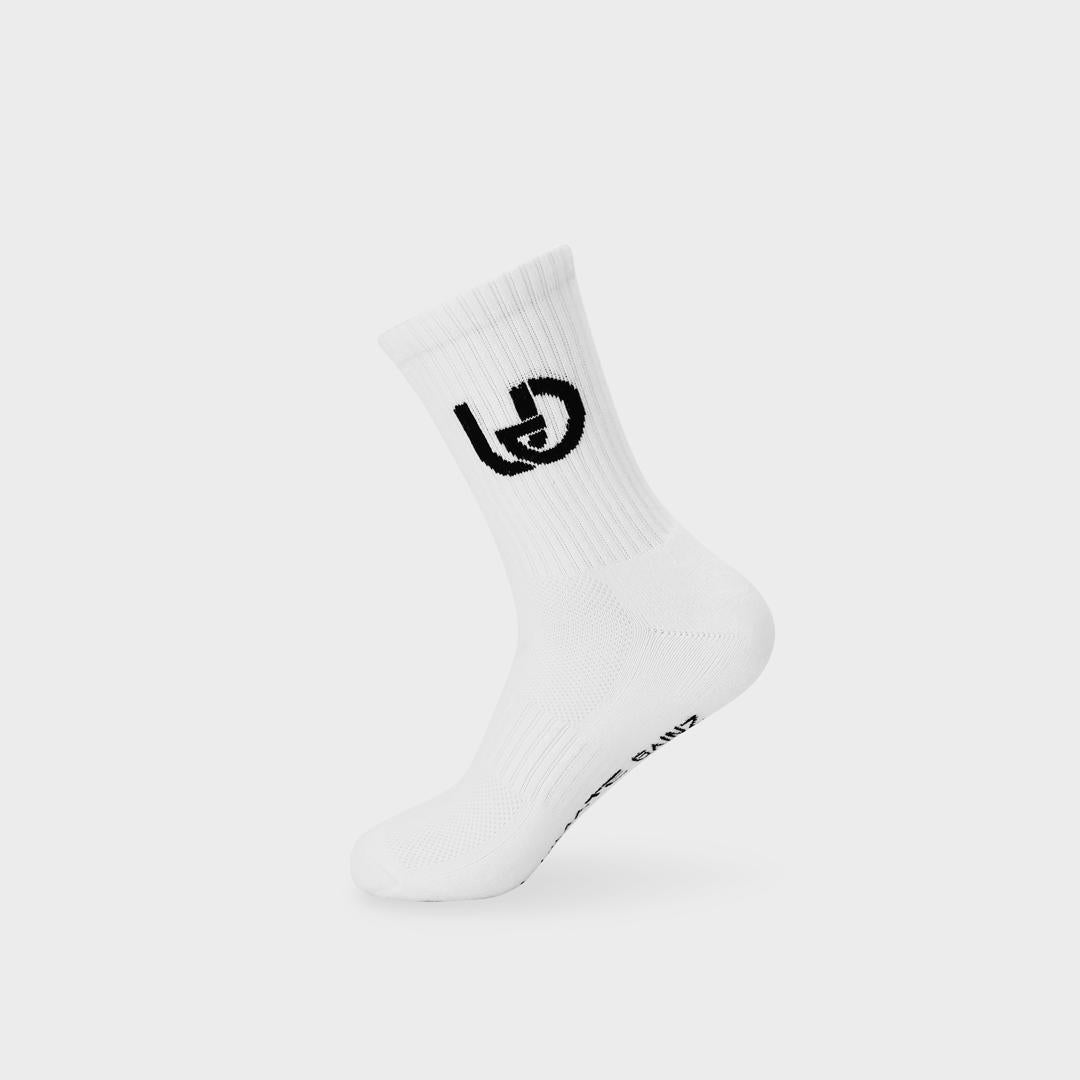 Ultimate Gainz - Performance Socks Unisex - White 1 Pair