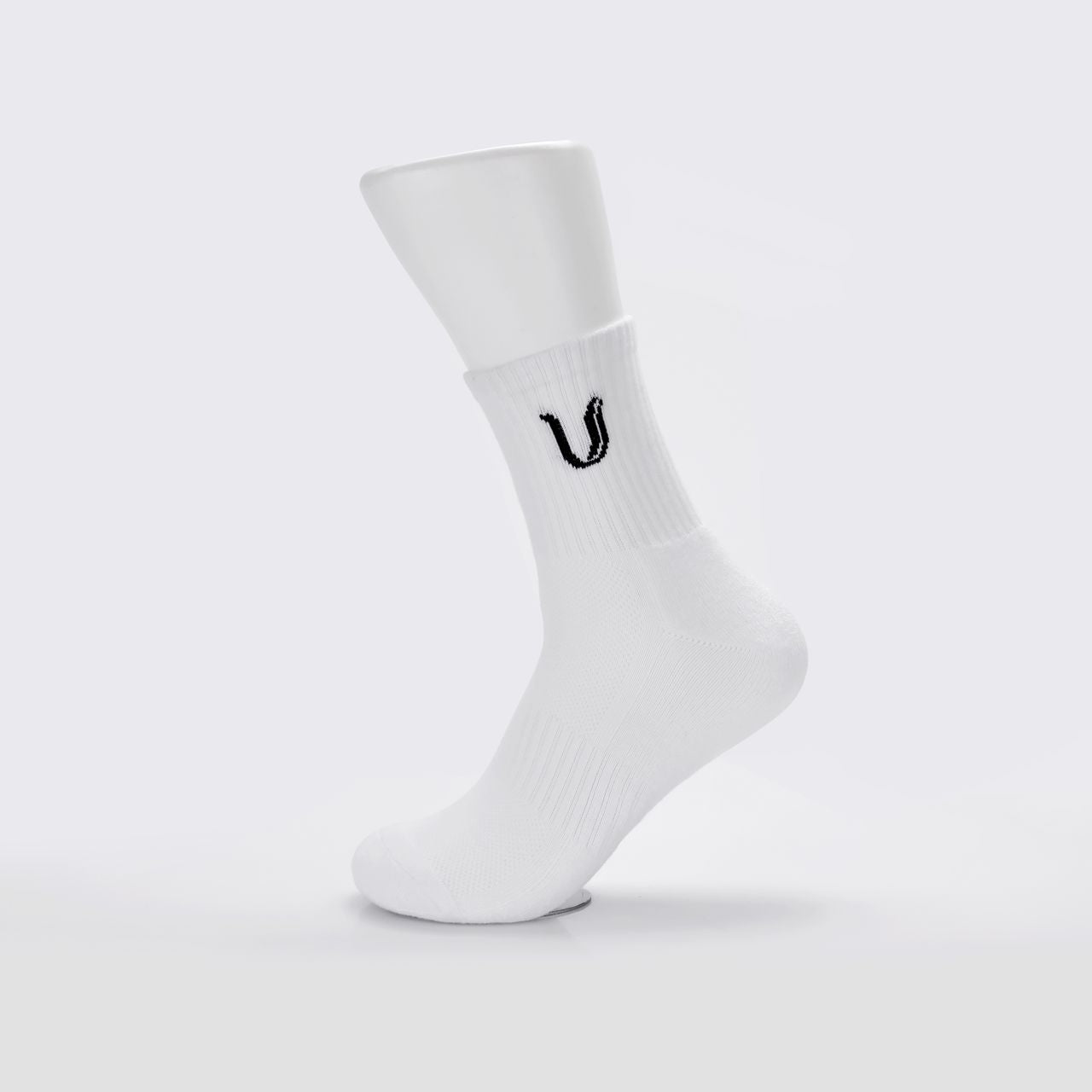 Ultimate Gainz - Performance Socks Unisex - White 1 Pair