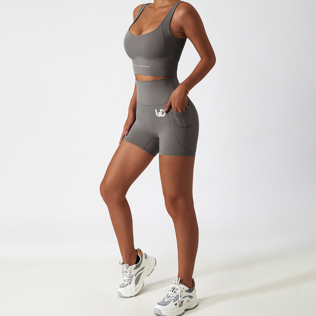 Palmer | Short Set With Pockets Ivory