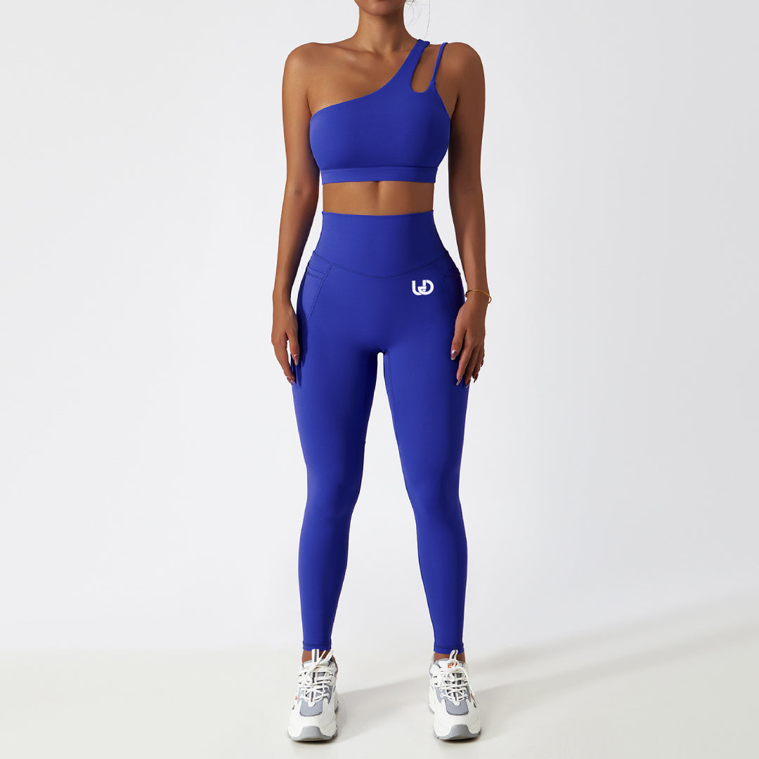 Palmer | Legging Met Zakken Blauw - Ultimate Gainz